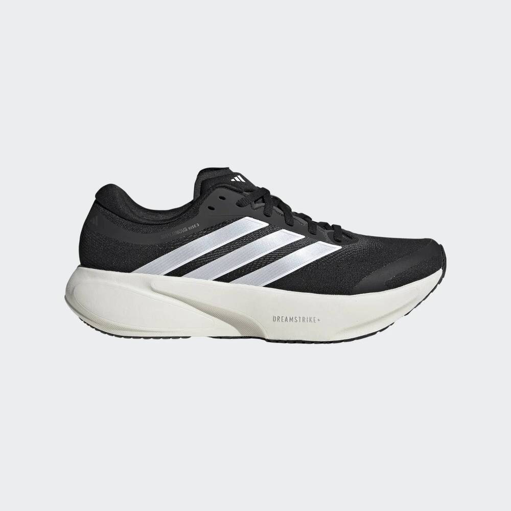 NEW ADIDAS women's supernova rise 3 running shoes in black/white/black